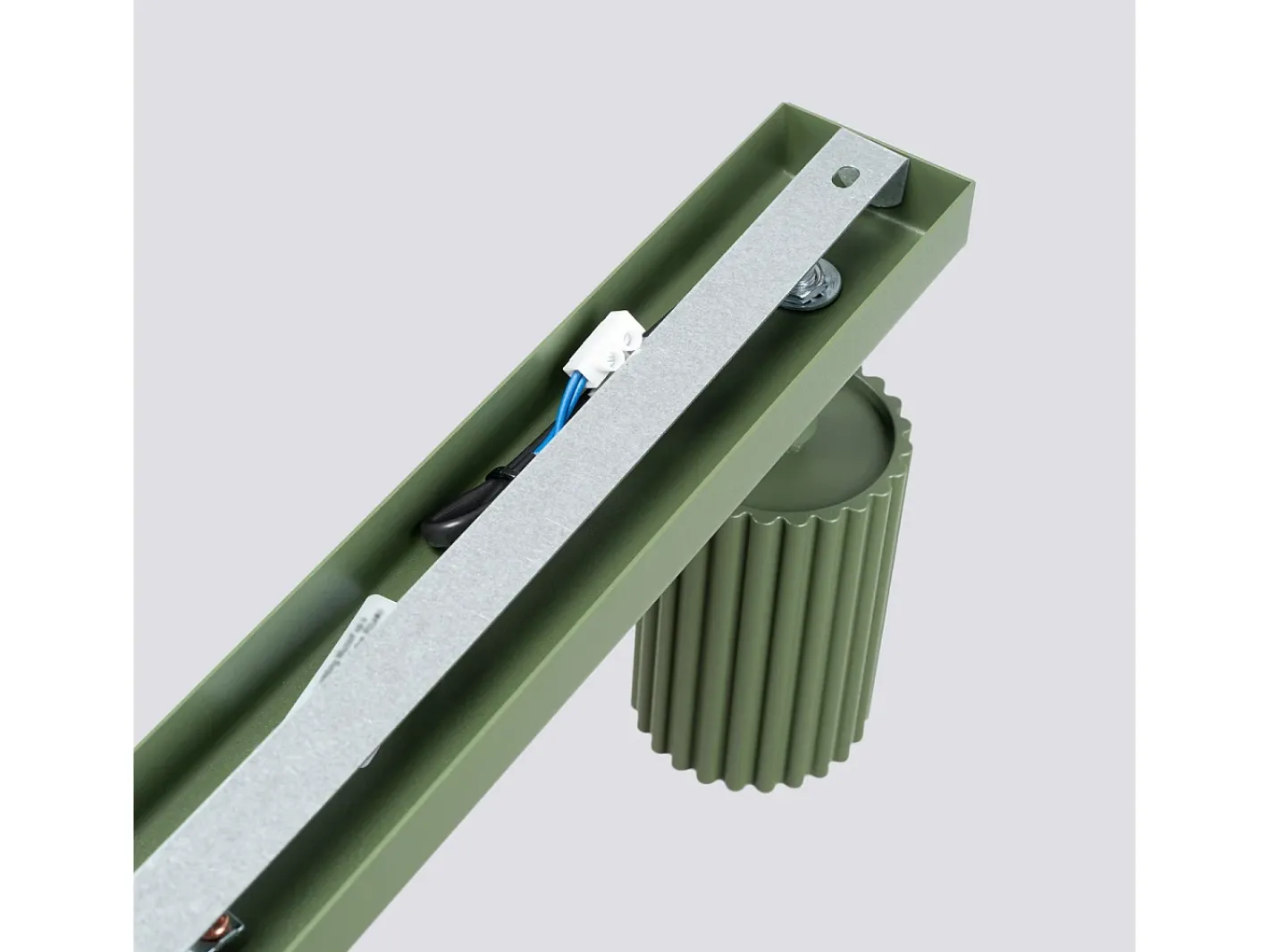 Sollux Lighting Lámpara de techo Gloow minimalista de aluminio - 4 fuentes luminosas 4000K - L.81 x A.16,5 cm - oliva Verde