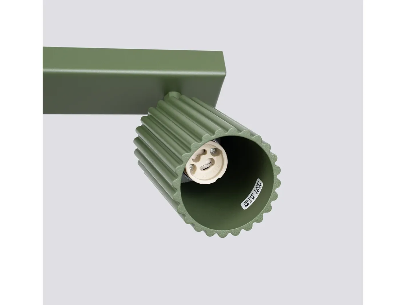 Sollux Lighting Lámpara de techo Gloow minimalista de aluminio - 4 fuentes luminosas 4000K - L.81 x A.16,5 cm - oliva Verde