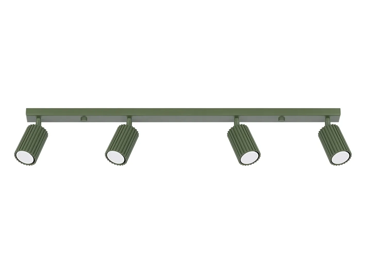 Sollux Lighting Lámpara de techo Gloow minimalista de aluminio - 4 fuentes luminosas 4000K - L.81 x A.16,5 cm - oliva Verde
