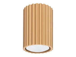 Clearance Sollux Lighting Lámpara de techo Gloow minimalista de aluminio - 1 fuentes luminosas 4000K - L.6,5 x A.10 cm - Dorado