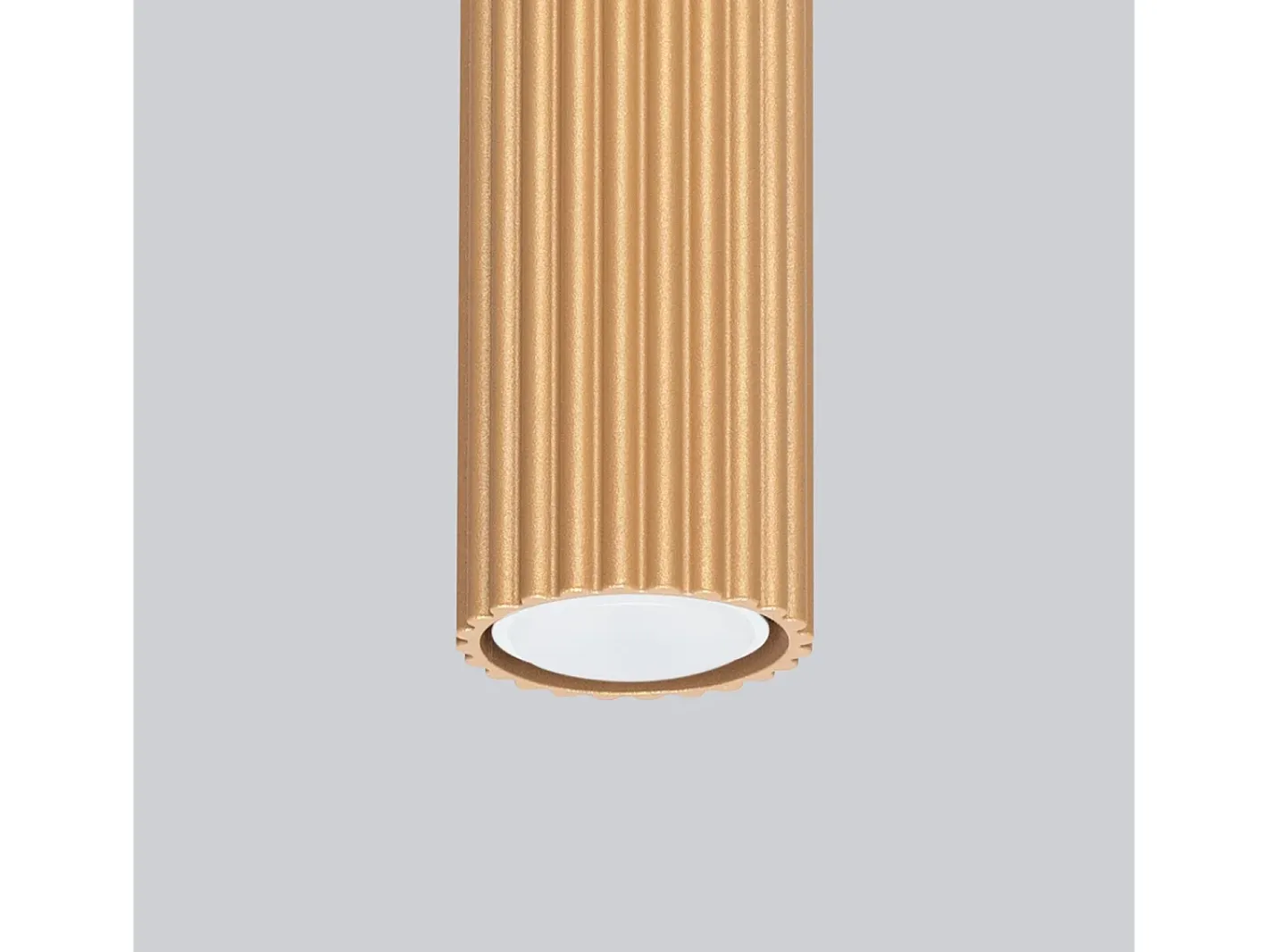 Sollux Lighting Plafón-Lámpara de techo Gloow minimalista de aluminio - 1 fuentes luminosas 4000K - L.6,5 x A.20 cm - Dorado