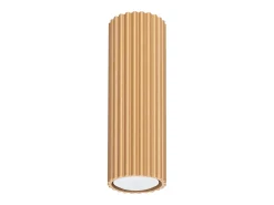 Sollux Lighting Plafón-Lámpara de techo Gloow minimalista de aluminio - 1 fuentes luminosas 4000K - L.6,5 x A.20 cm - Dorado
