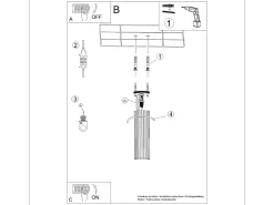 Sollux Lighting Plafón-Lámpara de techo Gloow minimalista de aluminio - 1 fuentes luminosas 4000K - L.6,5 x A.20 cm - Negro