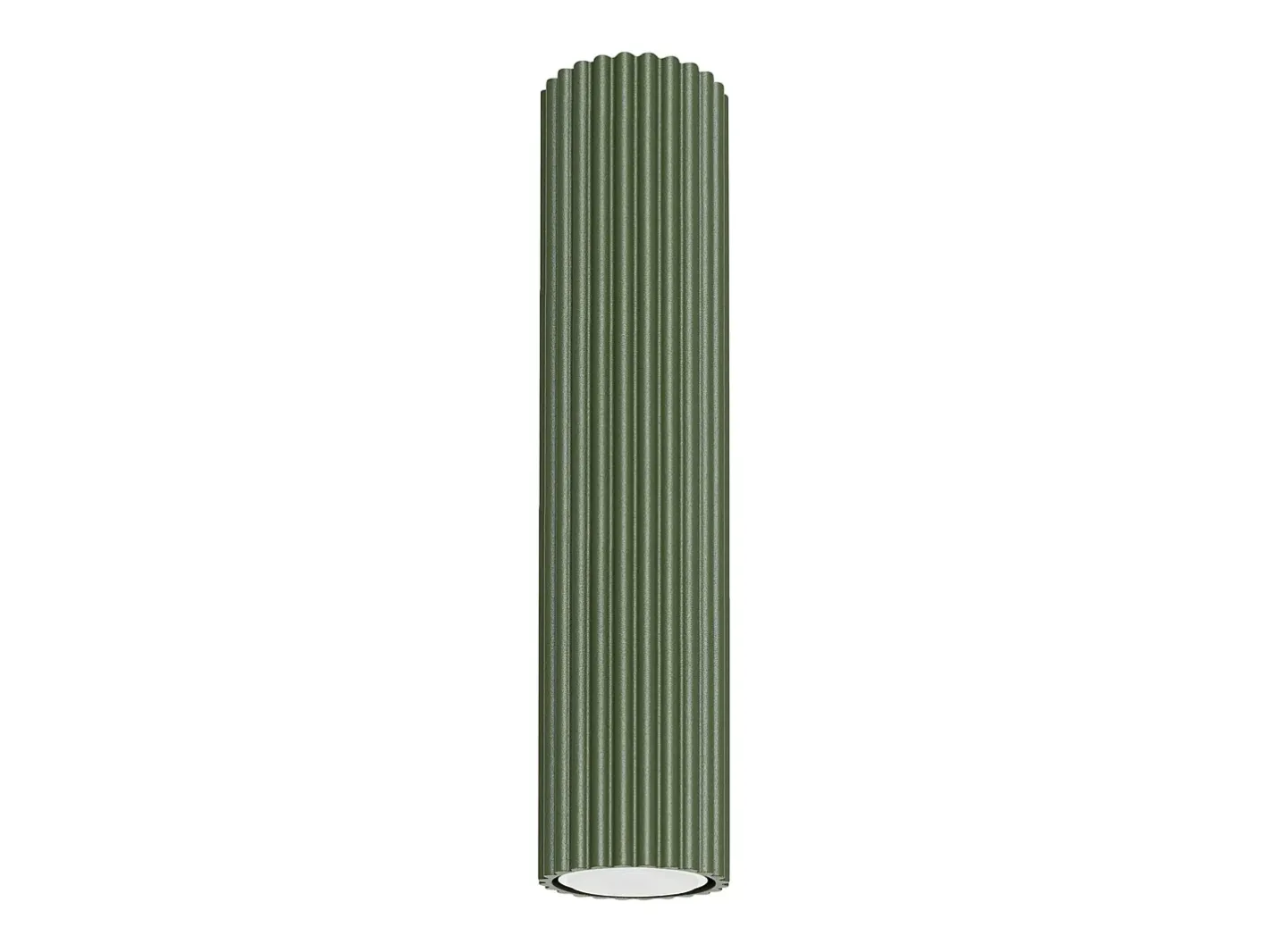 Sollux Lighting Lámpara de techo Gloow minimalista de aluminio - 1 fuentes luminosas 4000K - L.6,5 x A.30 cm - oliva Verde New