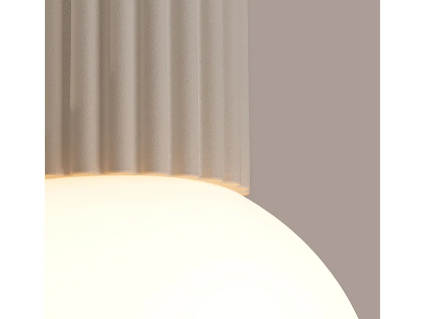 Sollux Lighting Plafón-Lámpara De Techo Halo Moderno De Aluminio/Vidrio - 1 Fuentes Luminosas - L.12 X A.21 Cm - Beige