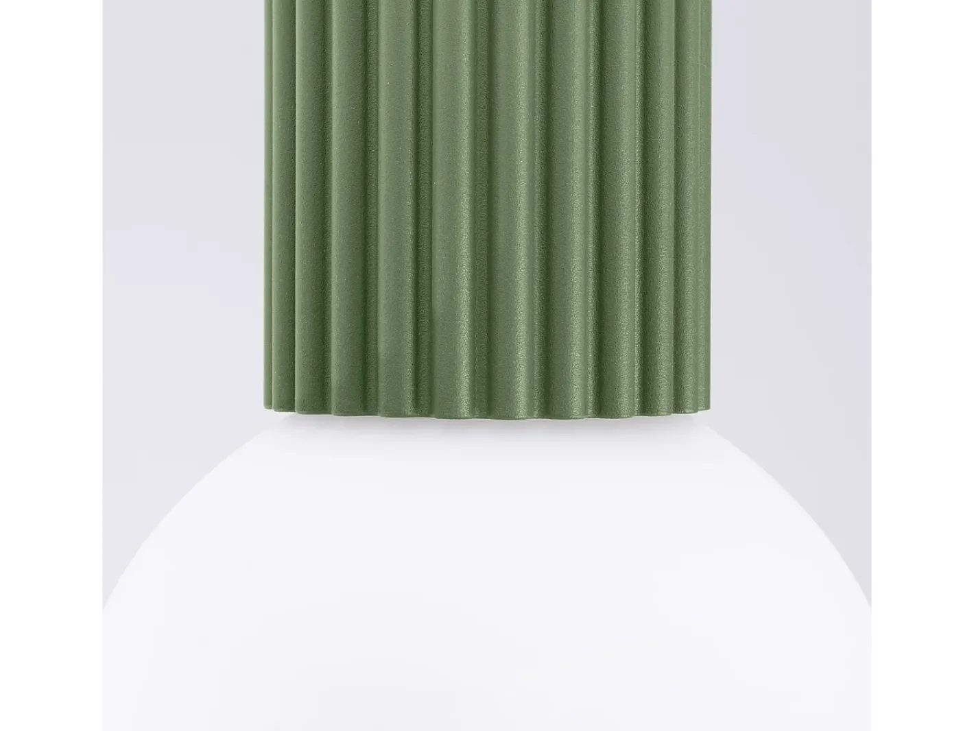 Clearance Sollux Lighting Lámpara De Techo Halo Moderno De Aluminio/Vidrio - 1 Fuentes Luminosas - L.12 X A.21 Cm - Oliva Verde