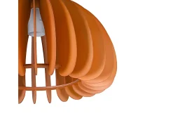 Lámpara Suspendida-Lámpara de techo Jaipur Bel Air 40W altura regulable madera Ø30 cm Color natural claro