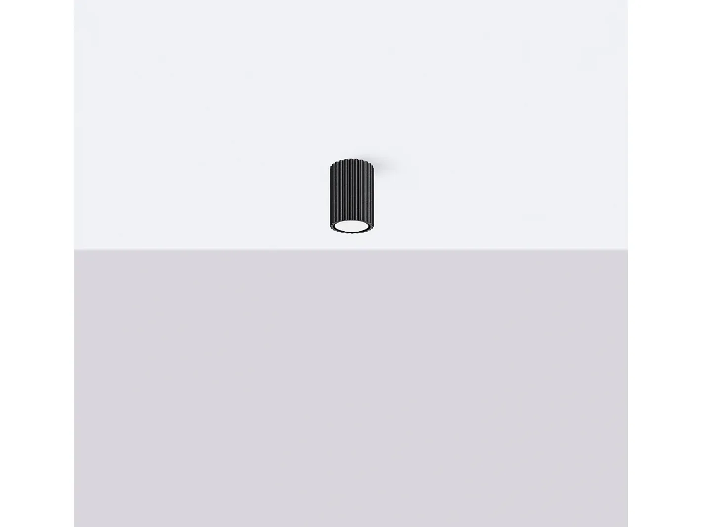 Sollux Lighting Lámpara De Techo Karbon Minimalista De Aluminio - 1 Fuentes Luminosas - L.6,5 X A.10 Cm - Negro Discount