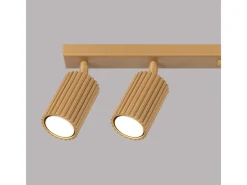 Sollux Lighting Lámpara De Techo Karbon Minimalista De Aluminio - 6 Fuentes Luminosas - L.117 X A.16,5 Cm - Dorado Best
