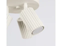 Sollux Lighting Plafón-Lámpara De Techo Karbon Minimalista De Aluminio - 3 Fuentes Luminosas - L.19,5 X A.18 Cm - Beige