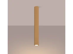 Sollux Lighting Lámpara De Techo Karbon Minimalista De Aluminio - 1 Fuentes Luminosas - L.6,5 X A.60 Cm - Dorado Best