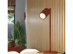 Sollux Lighting Plafón-Lámpara De Techo Karbon Minimalista De Aluminio - 3 Fuentes Luminosas - L.45 X A.16,5 Cm - Ocre Rojo