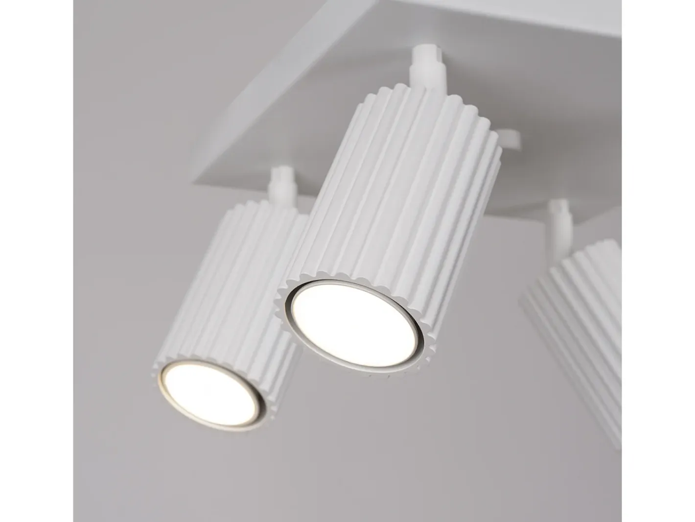 Online Sollux Lighting Lámpara De Techo Karbon Minimalista De Aluminio - 4 Fuentes Luminosas - L.25 X A.16,5 Cm - Blanco