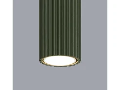 Sollux Lighting Lámpara De Techo Karbon Minimalista De Aluminio - 1 Fuentes Luminosas - L.6,5 X A.10 Cm - Oliva Verde