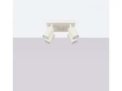 Sollux Lighting Lámpara De Techo Karbon Minimalista De Aluminio - 4 Fuentes Luminosas - L.25 X A.16,5 Cm - Beige Best