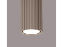 Sollux Lighting Plafón-Lámpara De Techo Karbon Minimalista De Aluminio - 1 Fuentes Luminosas - L.6,5 X A.60 Cm - Pardo Gris