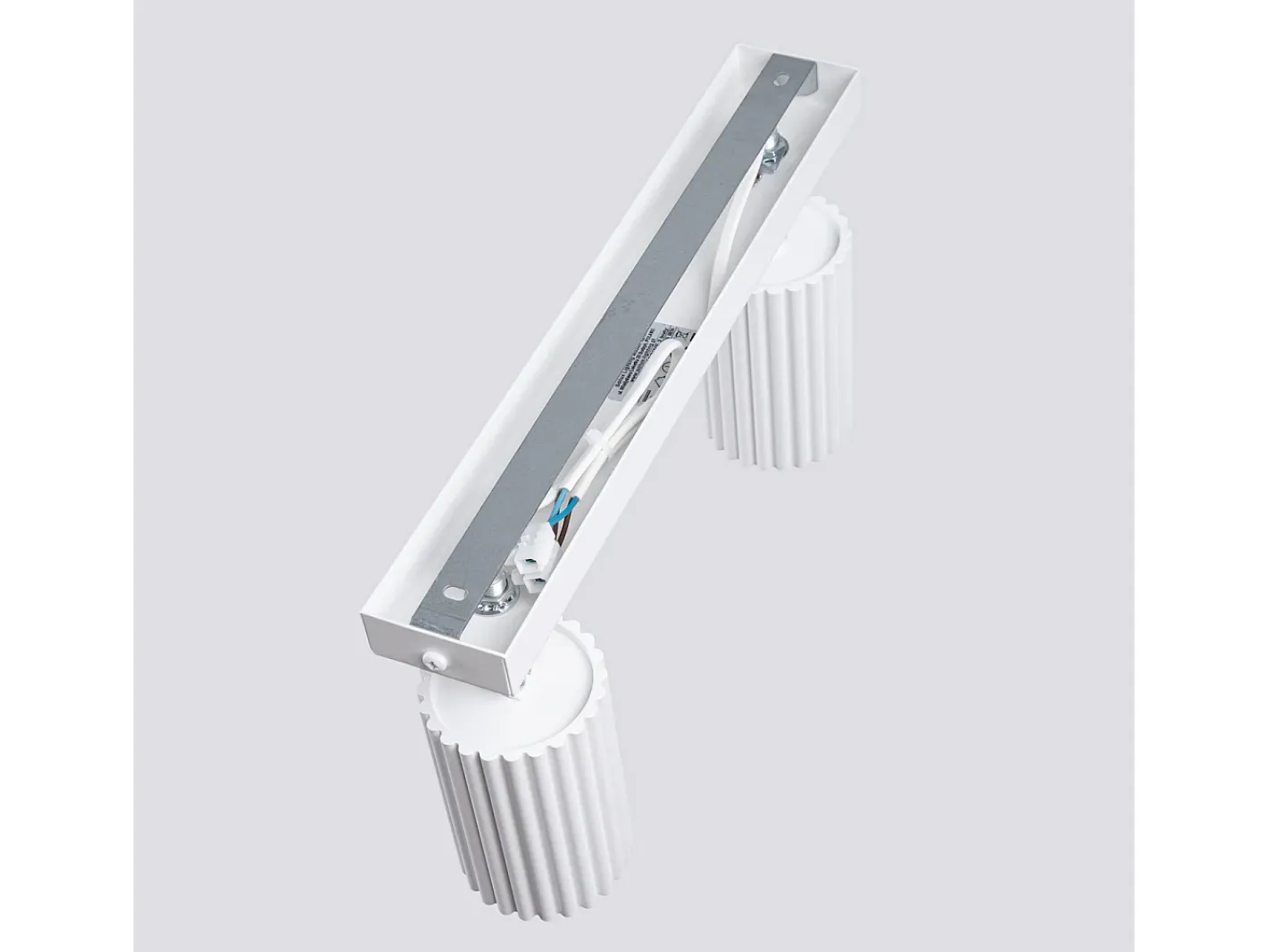 Sollux Lighting Lámpara De Techo Karbon Minimalista De Aluminio - 2 Fuentes Luminosas - L.30 X A.16,5 Cm - Blanco