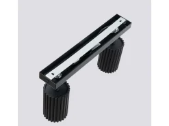 Outlet Sollux Lighting Lámpara De Techo Karbon Minimalista De Aluminio - 2 Fuentes Luminosas - L.30 X A.16,5 Cm - Negro