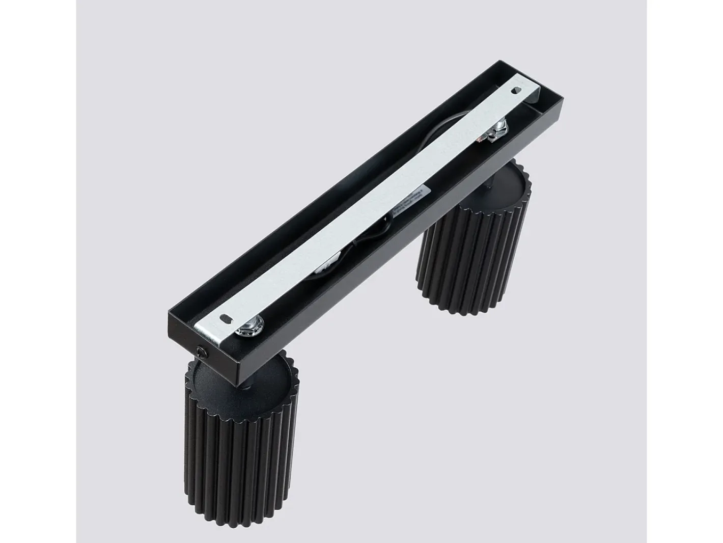 Outlet Sollux Lighting Lámpara De Techo Karbon Minimalista De Aluminio - 2 Fuentes Luminosas - L.30 X A.16,5 Cm - Negro