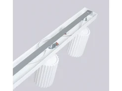 Sollux Lighting Plafón-Lámpara De Techo Karbon Minimalista De Aluminio - 3 Fuentes Luminosas - L.45 X A.16,5 Cm - Blanco