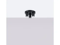 Sollux Lighting Lámpara De Techo Lagos Moderno De Acero - 3 Fuentes Luminosas - L.25 X A.12 Cm - Negro Online