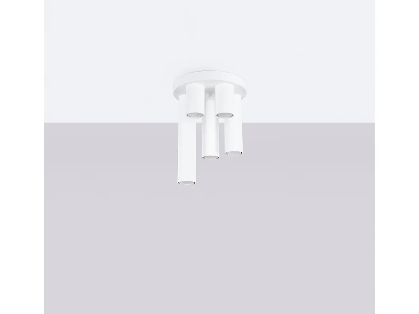 Sale Sollux Lighting Lámpara De Techo Lagos Moderno De Acero - 5 Fuentes Luminosas - L.25 X A.33 Cm - Blanco