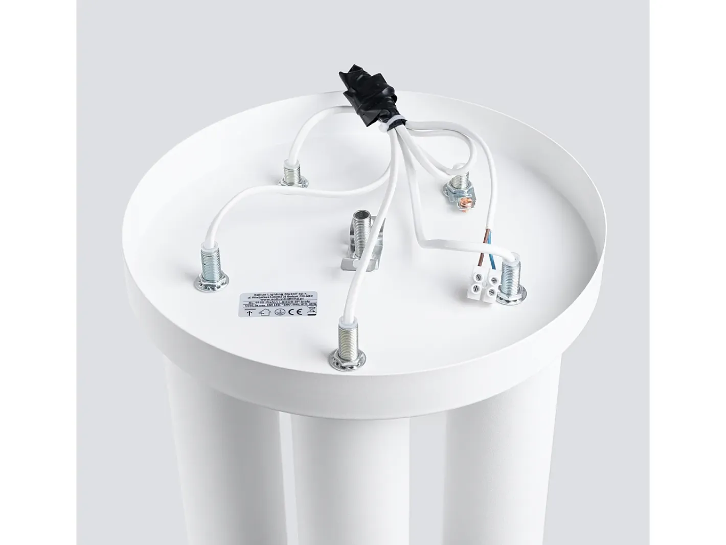 Sale Sollux Lighting Lámpara De Techo Lagos Moderno De Acero - 5 Fuentes Luminosas - L.25 X A.33 Cm - Blanco