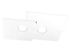 Best Lámpara de techo LED ECHO Top Light de metal rectangular con 2 portalámparas Gx53 Blanco