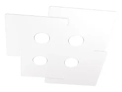 Discount Lámpara de techo LED ECHO Top Light de metal rectangular con 4 casquillos Gx53 Blanco