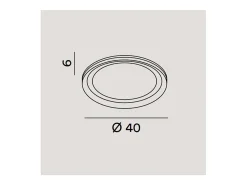 Aplique Para Pared-Lámpara de techo LED EDGE Titanio 38W Perenz en aluminio Gris