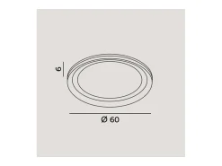 Lámpara de techo LED EDGE mate 66W Perenz en aluminio Blanco Online