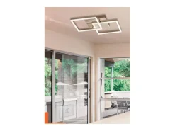 Plafón-Lámpara de techo LED moderna BARD 39W Antracita 3394-29-282 Fabas Luce Gris antracita