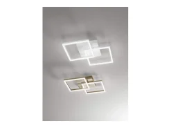 Plafón-Lámpara de techo LED moderna BARD 39W Antracita 3394-29-282 Fabas Luce Gris antracita