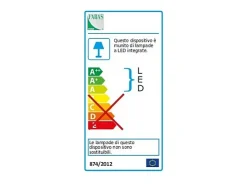 Plafón-Lámpara de techo LED moderna BARD 22W Antracita 3394-21-282 Fabas Luce Gris antracita