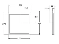 Plafón-Lámpara de techo LED moderna BARD 22W Corten 3394-21-361 Fabas Luce Marru00f3n