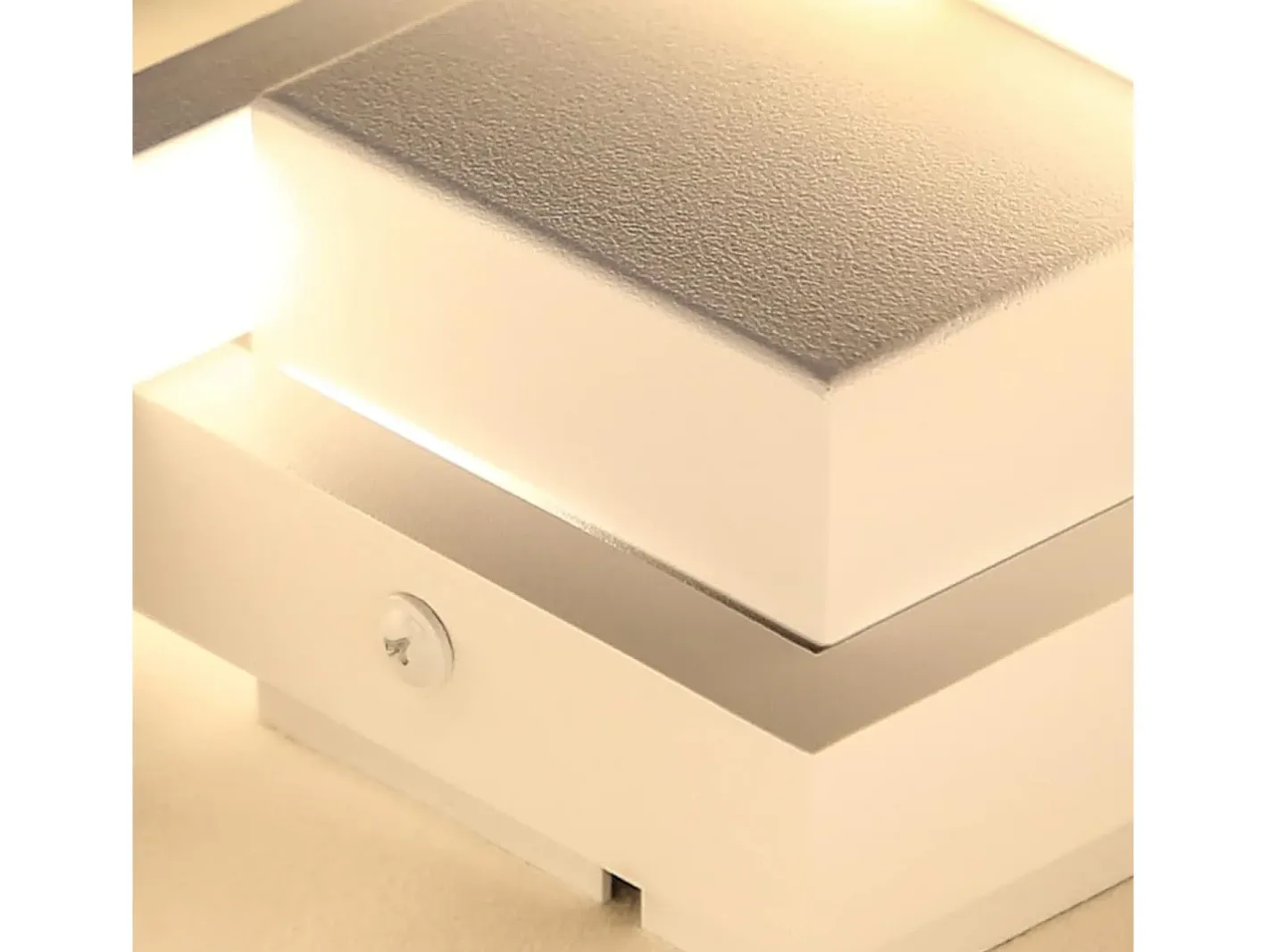 NETTLIFE Plafón-Lámpara de techo LED con control remoto, moderna lámpara de techo geométrica, negra, regulable Blanco