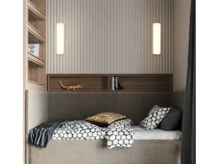 NETTLIFE Plafón-Lámpara de techo LED regulable con control remoto, moderna lámpara de araña de hierro Blanco
