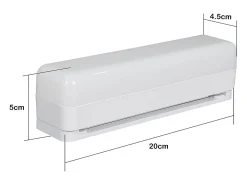 NETTLIFE Plafón-Lámpara de techo LED regulable con control remoto, moderna lámpara de araña de hierro Blanco