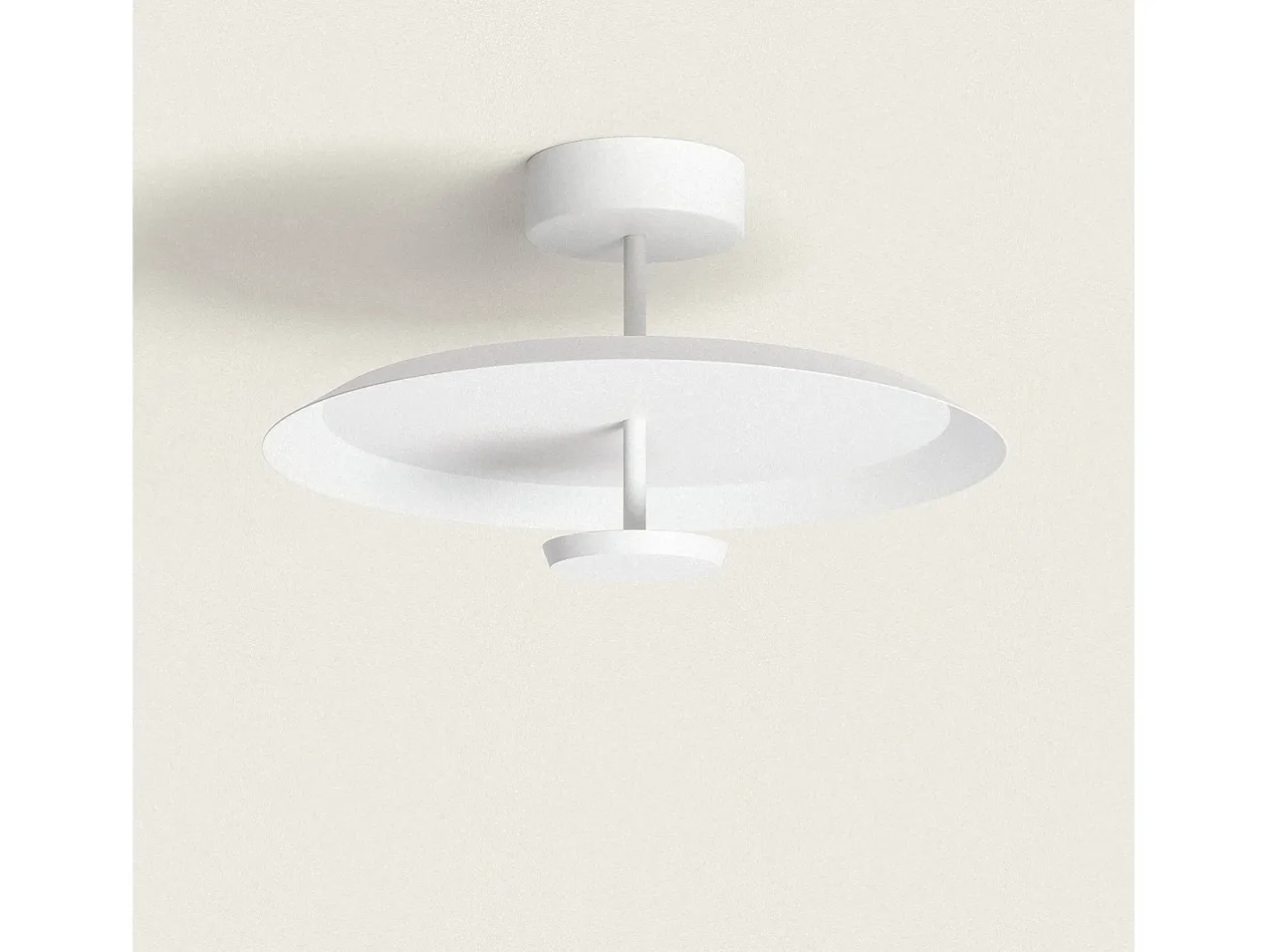 Ledkia Plafón-Lámpara de Techo LED 10.5W Aluminio Ariella Blanco Multicolor