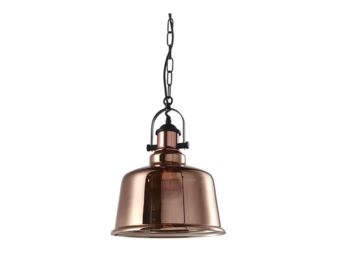 Lámpara de techo Lila Lumit 40W altura regulable cobre Ø30 cm Marru00f3n Online