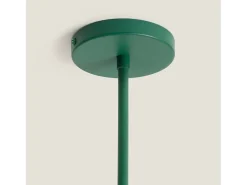 Ledkia Lámpara de Techo Metal y Cristal Heswall Verde Clearance