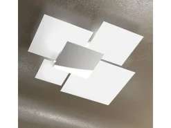 Sale Lámpara de techo moderna 1088/90-BI, cristal , 4 luces E27 Blanco