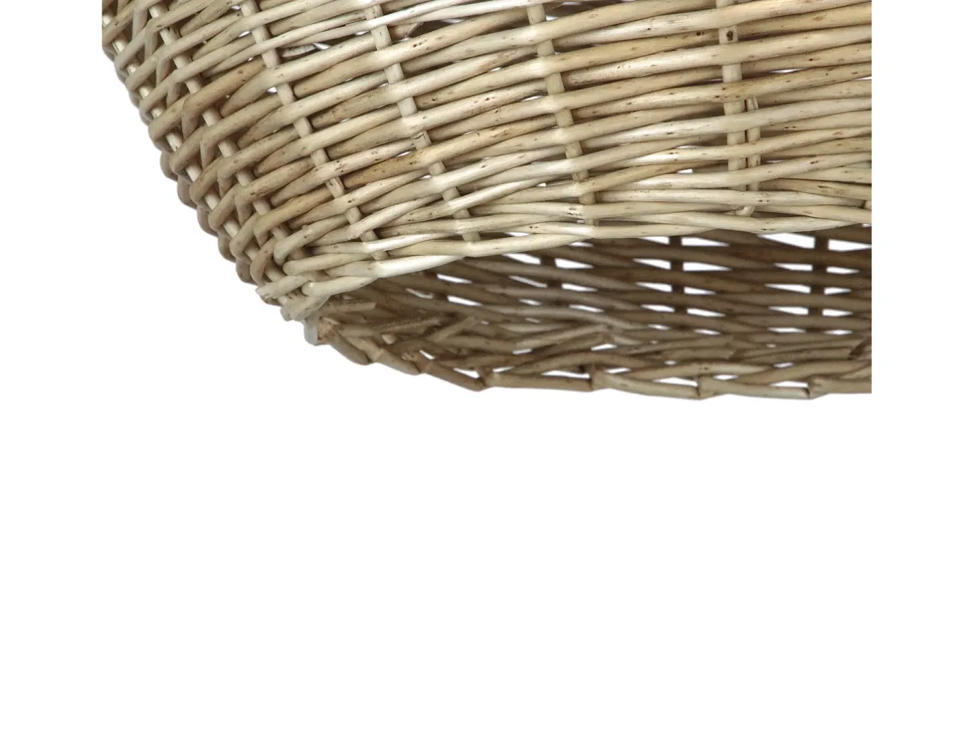 Online Lámpara de techo NATURAL estilo moderno - Alt. 130 cm x ø50 cm - E27 15W - acero y mimbre claro - IP20 Marru00f3n
