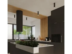 Sollux Lighting Lámpara De Techo Nero Moderno De Acero - 1 Fuentes Luminosas - L.6 X A.12,5 Cm - Negro/Cromo Negro / Plateado Clearance