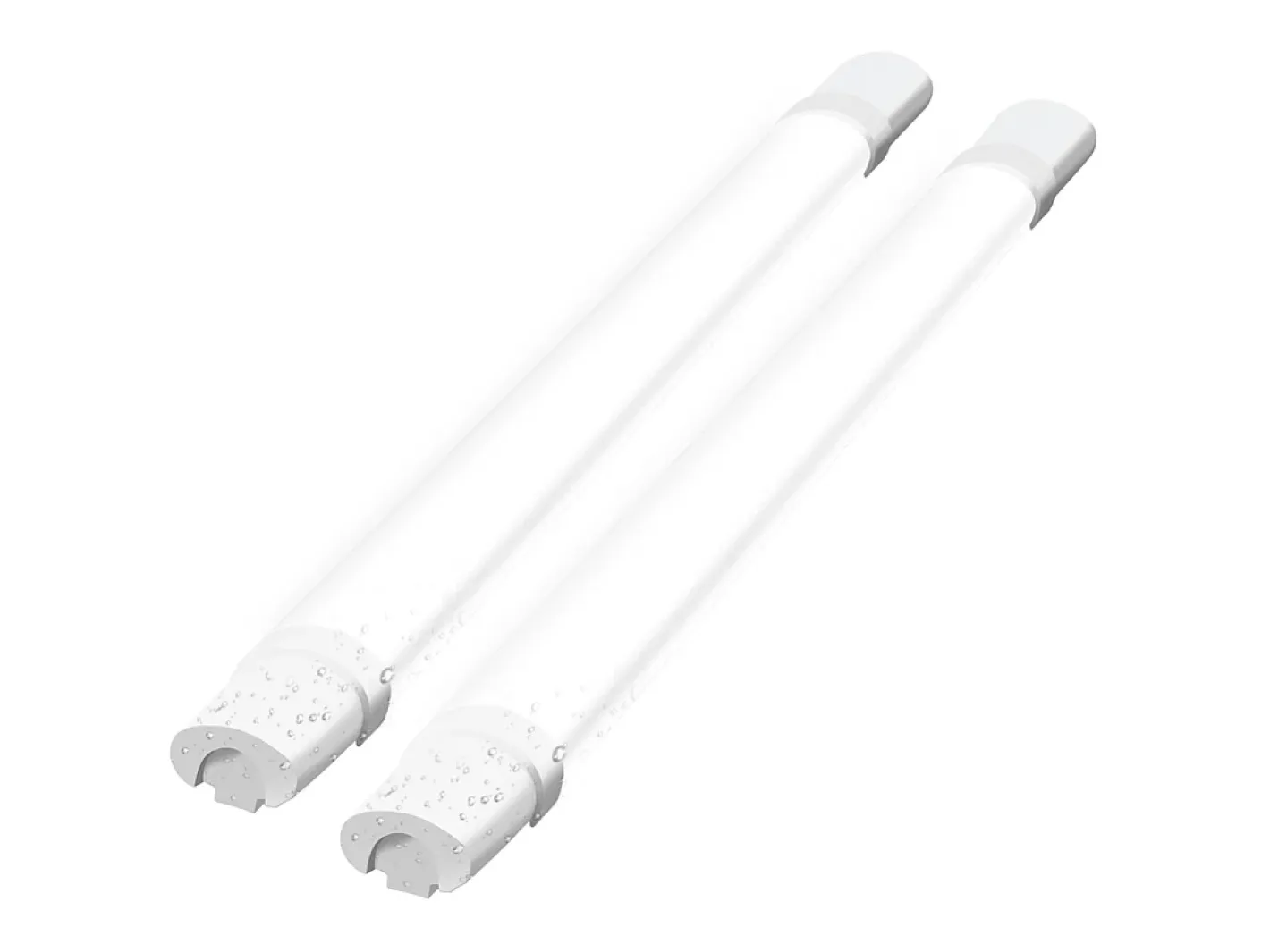 Best NETTLIFE Lámpara de techo 2er LED a prueba de humedad 90CM - 24W 3000LM lámpara de techo lámpara de cocina lámpara de bañera IP65 5000K Blanco