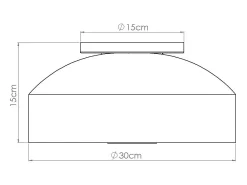 New Sollux Lighting Lámpara De Techo Omiq Moderno De Acero/Pvc - 4 Fuentes Luminosas - L.30 X A.15 Cm - Oliva Verde