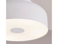 Best Sollux Lighting Lámpara De Techo Omiq Moderno De Acero/Pvc - 4 Fuentes Luminosas - L.30 X A.15 Cm - Blanco