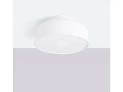 Best Sollux Lighting Lámpara De Techo Omiq Moderno De Acero/Pvc - 4 Fuentes Luminosas - L.30 X A.15 Cm - Blanco