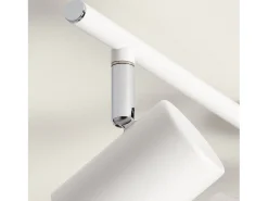 Ledkia Lámpara de Techo Orientable Madera 4 Focos Olmo Blanco Multicolor Hot