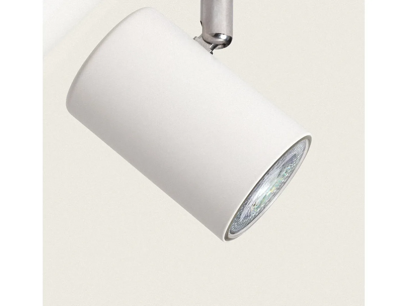 Ledkia Iluminación Exterior-Lámpara de Techo Orientable Madera 3 Focos Olmo Blanco Multicolor